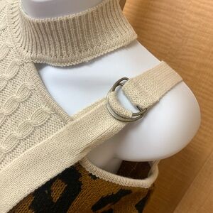 Beige Cable Knit Sweater